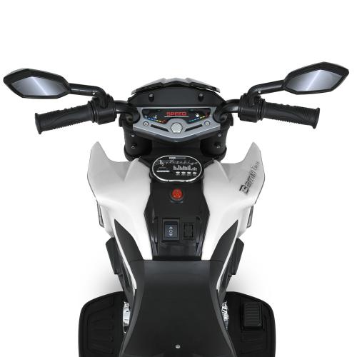 Детский трехколесный электромотоцикл MOTOR (MP3), белый
