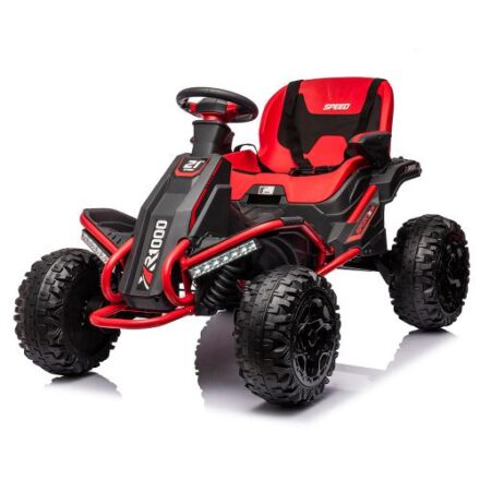 Дитячий повнопривідний електромобіль Bambi ROR SPEED XR1000 (MP3) з ручкою для транспортування, червоний