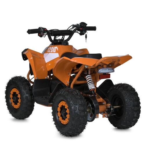 Напівпрофесійний електроквадроцикл для дітей та підлітків Bambi Profi (1200W) XBW Classic (MP3) з ручкою для транспортування, до 75 кг, до 25 км, помаранчевий