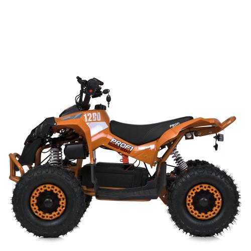 Напівпрофесійний електроквадроцикл для дітей та підлітків Bambi Profi (1200W) XBW Classic (MP3) з ручкою для транспортування, до 75 кг, до 25 км, помаранчевий