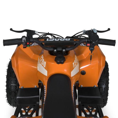 Напівпрофесійний електроквадроцикл для дітей та підлітків Bambi Profi (1200W) XBW Classic (MP3) з ручкою для транспортування, до 75 кг, до 25 км, помаранчевий