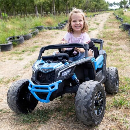 Дитячий повнопривідний електромобіль Bambi Baggy Can-Am Rotax, синій