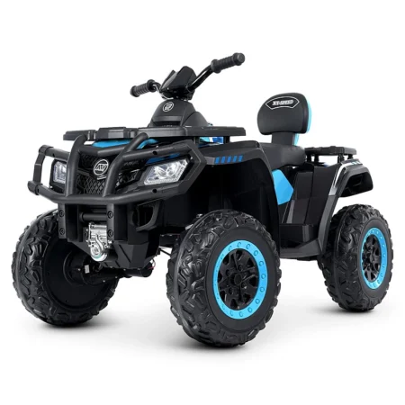 Дитячий двомісний повнопривідний електроквадроцикл Bambi ATV XT-SPEED (MP3), синій