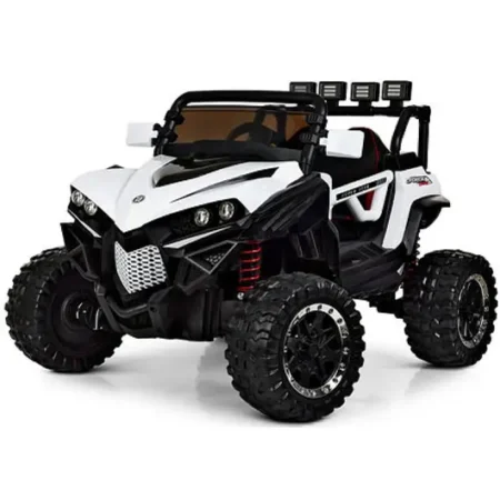 Дитячий повнопривідний електромобіль Bambi Buggy GForce 200 з кондиціонером та ручкою для транспортування, до 60 кг, до 8 км, білий