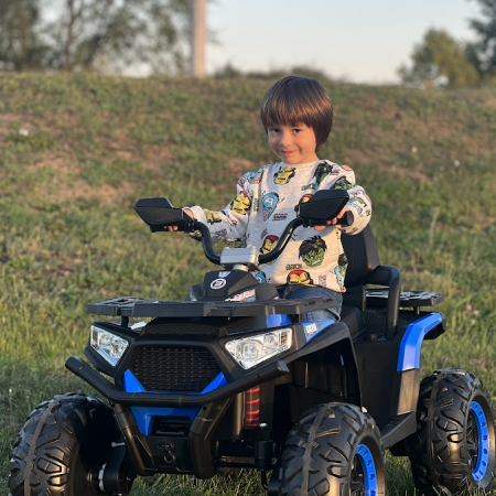 Дитячий електроквадроцикл Bambi DESERT 900 Classic (MP3) з пультом керування, синій