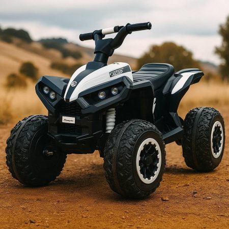 Дитячий електроквадроцикл Bambi Car-А з пультом керування, білий
