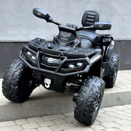 Дитячий повнопривідний електроквадроцикл Bambi OUTLANDER 850 (MP3), чорний