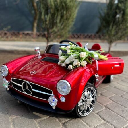 Дитячий повнопривідний електромобіль Bambi Mercedes-Benz 300 SL Gullwing (MP3) з автофарбуванням, червоний