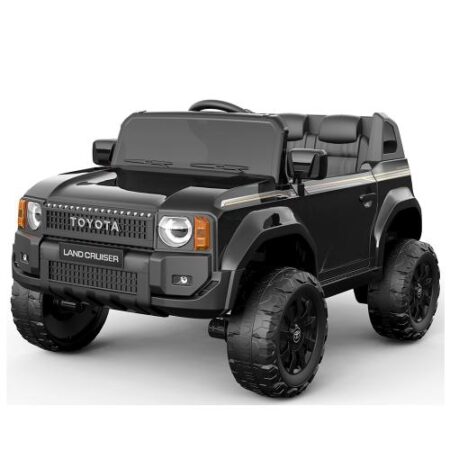 Детский электромобиль Toyota Land Cruiser, полноприводный джип, черный