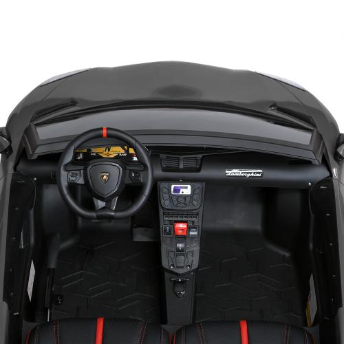 Дитячий двомісний електромобіль Bambi Lamborghini Aventador SV (MP3) до 100 кг, сірий