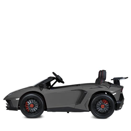 Дитячий двомісний електромобіль Bambi Lamborghini Aventador SV (MP3) до 100 кг, сірий