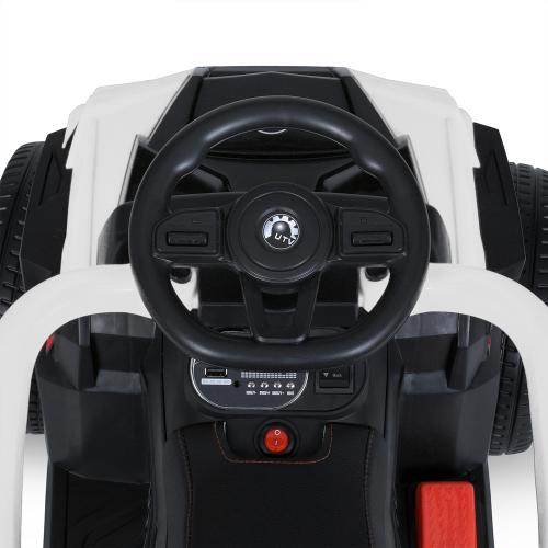 Дитячий толокар квадроцикл Bambi з ручкою,білий