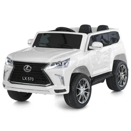Детский электромобиль Bambi Lexus LX 570 с пультом управления, белый.