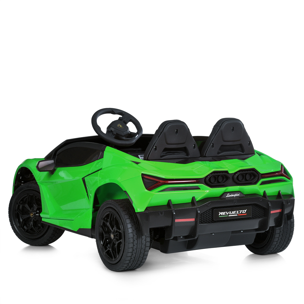 Дитячий електромобіль Bambi Lamborghini Revuelto двомісний, зелений