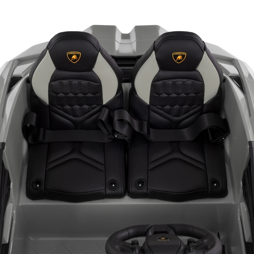 Дитячий електромобіль Bambi Lamborghini Revuelto двомісний, сірий