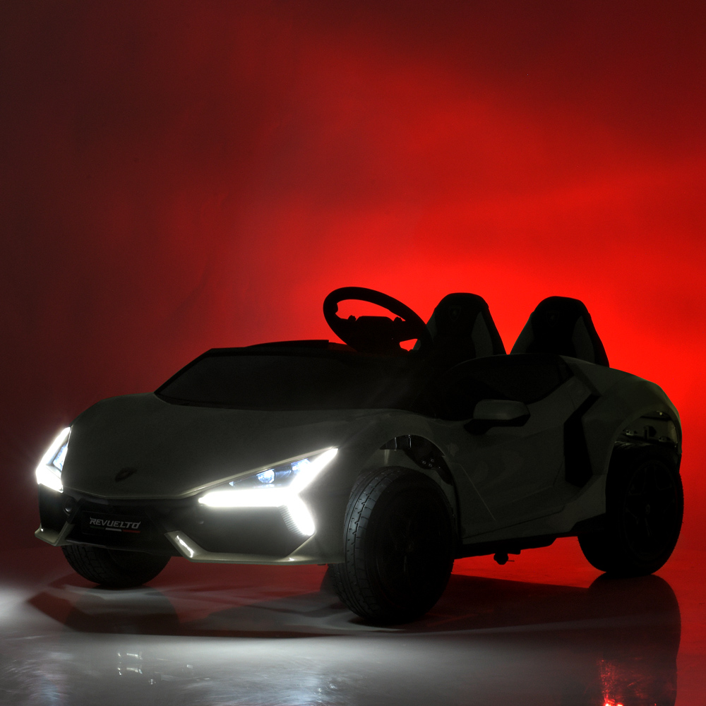 Дитячий електромобіль Bambi Lamborghini Revuelto двомісний, сірий