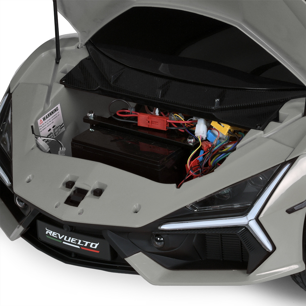 Дитячий електромобіль Bambi Lamborghini Revuelto двомісний, сірий