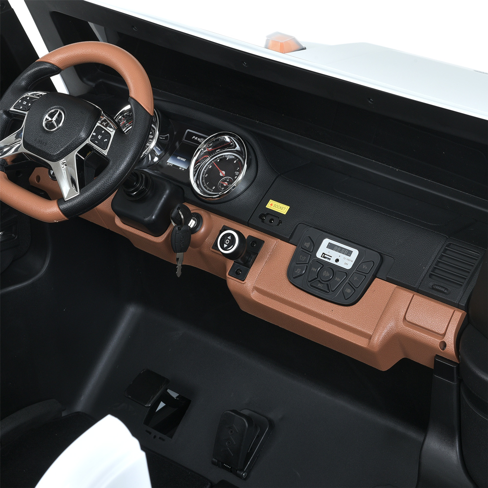 Дитячий електромобіль Bambi Mercedes Benz Maybach G650, з регулюванням сидінь, білий