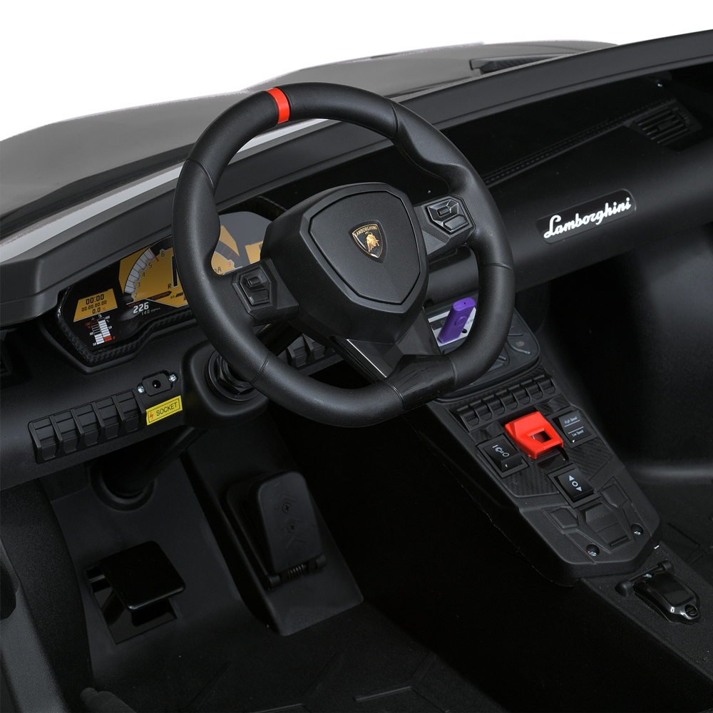 Дитячий двомісний електромобіль Bambi Lamborghini Aventador SV (MP3) до 100 кг, сірий