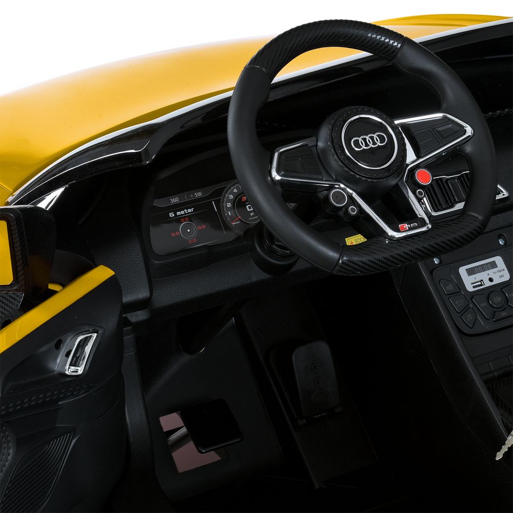 Дитячий електромобіль Bambi Audi R8 Sport, жовтий