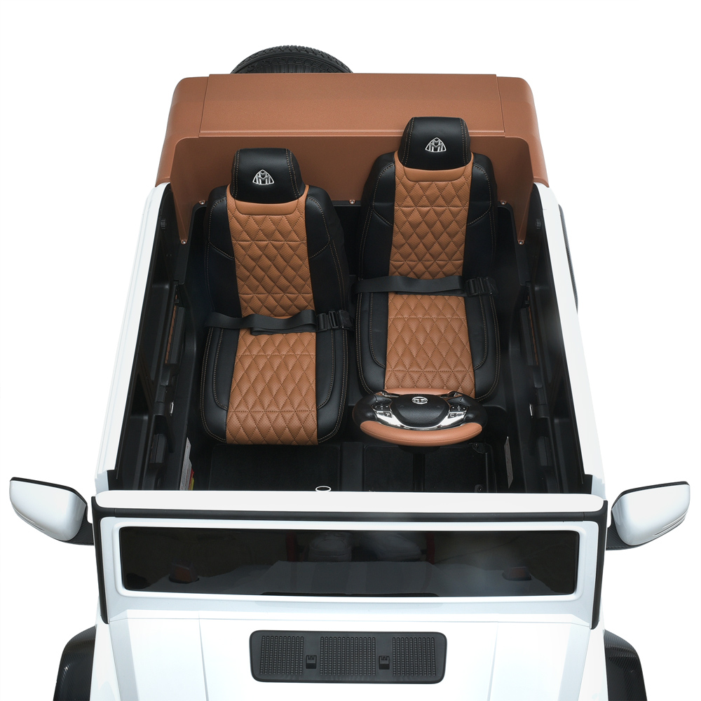 Дитячий електромобіль Bambi Mercedes Benz Maybach G650, з регулюванням сидінь, білий