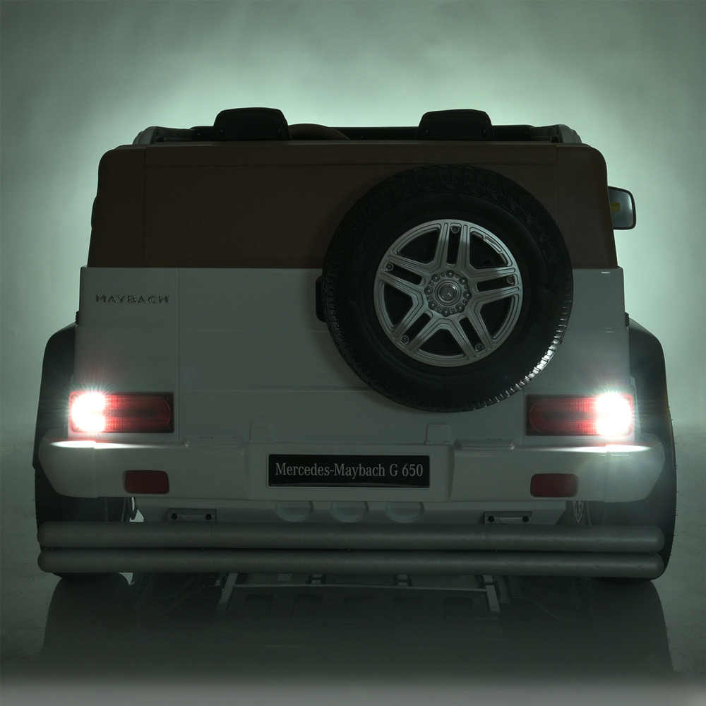Дитячий електромобіль Bambi Mercedes Benz Maybach G650, з регулюванням сидінь, білий