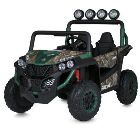Дитячий двомісний повнопривідний електромобіль Bambi Buggy ROX 8501 Millitary (MP3), зелений камуфляж