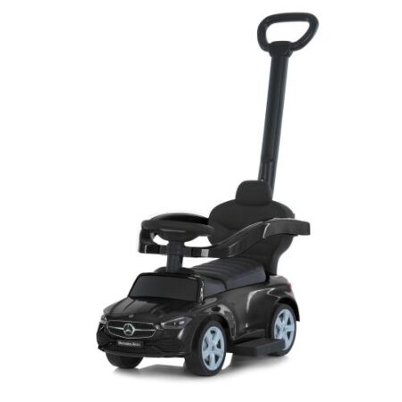 Каталка-толокар Bambi Mercedes E-Class з батьківською ручкою, чорний