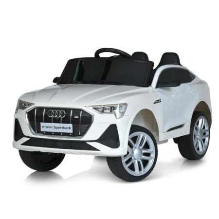 Дитячий електромобіль Bambi Audi e-Tron Sportback двомісна з пультом керування,біла
