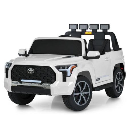 Детский электромобиль Bambi Toyota Tundra с дополнительными фонарями, белый.