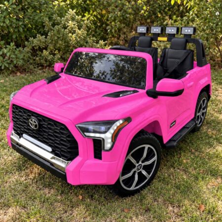 Дитячий електромобіль Bambi Toyota Tundra з додатковими фонарями, рожевий
