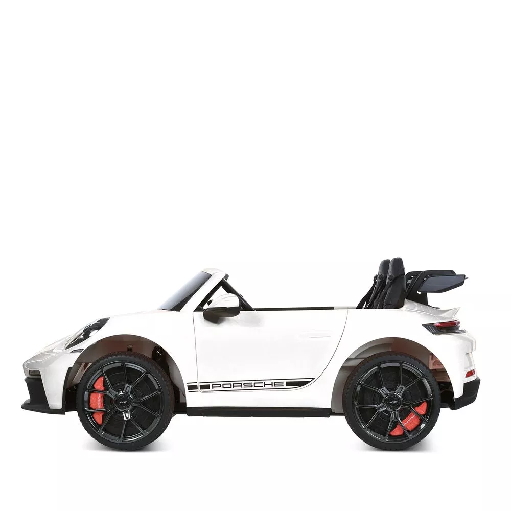 Дитячий електромобіль Bambi Porshe 911 двомісний зі спойлером, білий