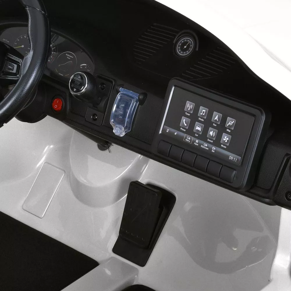 Дитячий електромобіль Bambi Porshe 911 двомісний зі спойлером, білий