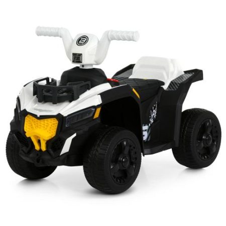 Дитячий електроквадроцикл Bambi з батьківською ручкою, білий