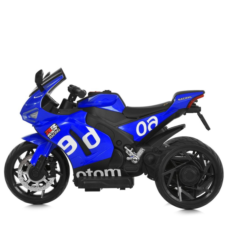 Дитячий електромотоцикл Bambi 9D , синій