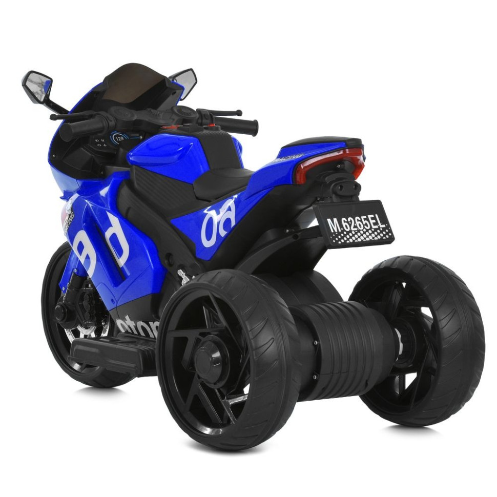 Дитячий електромотоцикл Bambi 9D , синій