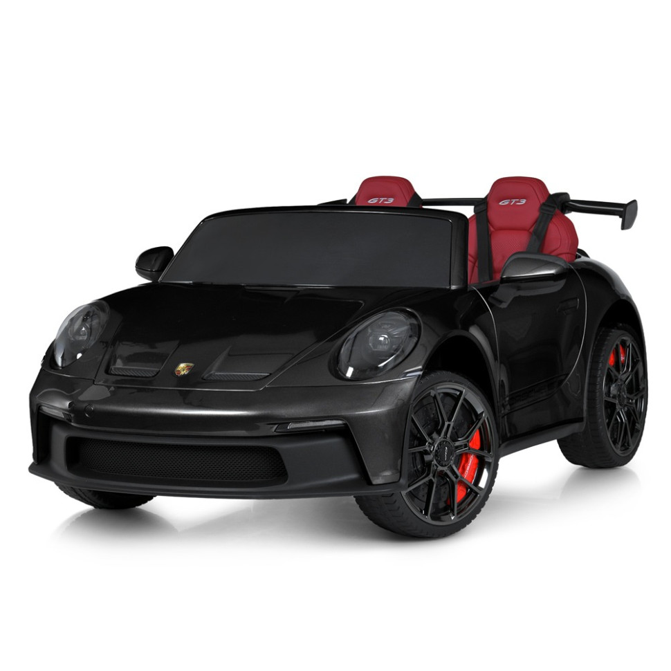 Дитячий електромобіль Bambi Porshe 911(MP4) зі спойлером, чорний