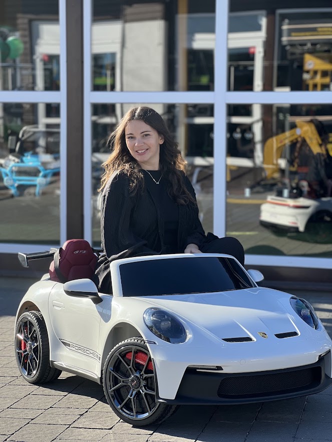 Дитячий електромобіль Bambi Porshe 911(MP4) зі спойлером, білий