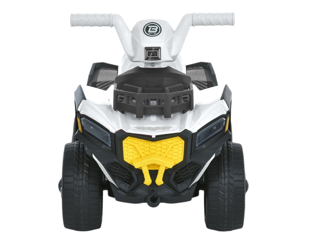 Дитячий електроквадроцикл Bambi з батьківською ручкою, білий