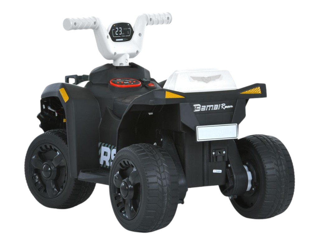 Дитячий електроквадроцикл Bambi з батьківською ручкою, білий