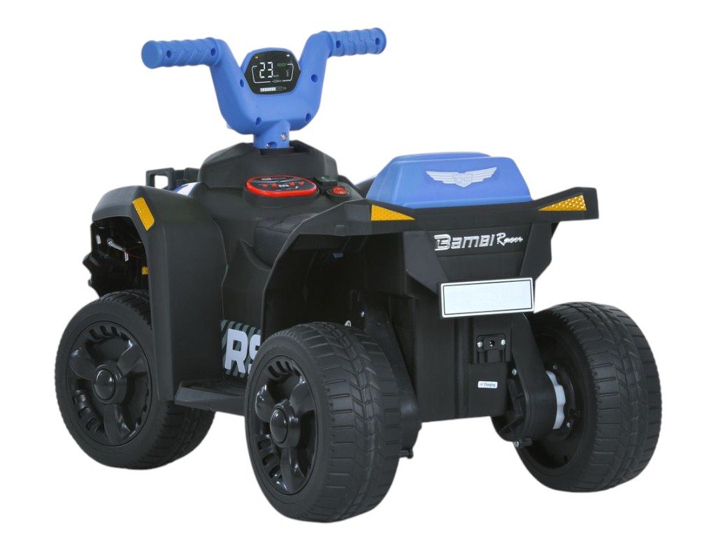 Дитячий електроквадроцикл Bambi з батьківською ручкою, синій