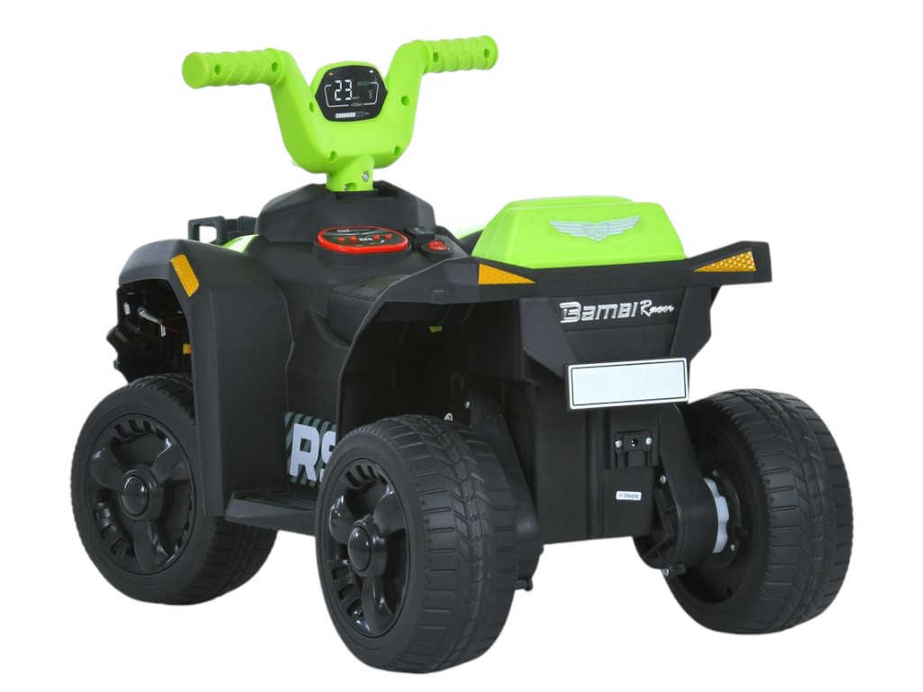 Дитячий електроквадроцикл Bambi з батьківською ручкою, зелений