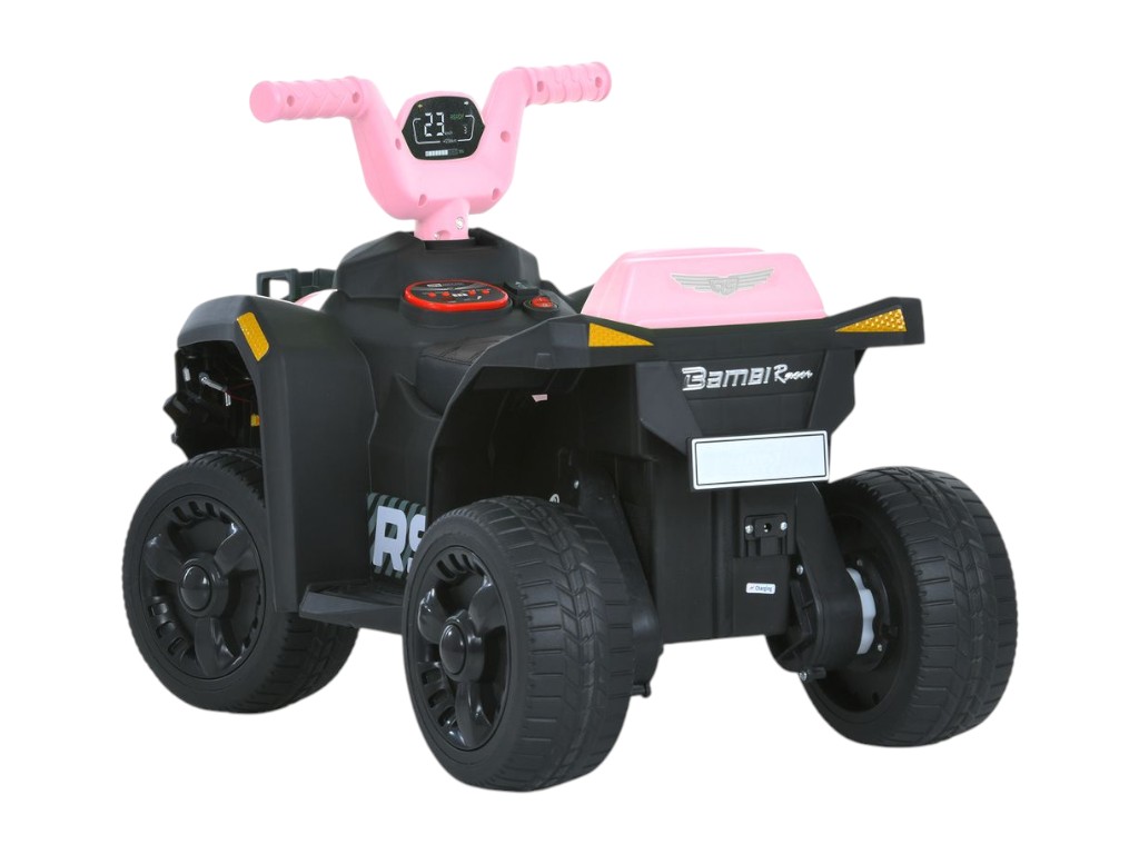 Детский электроквадроцикл Bambi с родительской ручкой, розовый