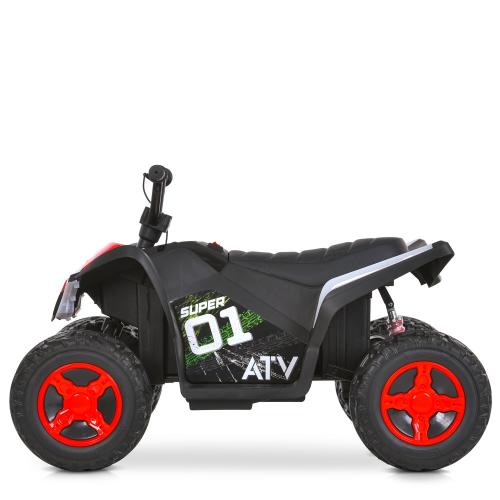 Дитячий електроквадроцикл Bambi 1 Super з ручкою для транспортування, червоний