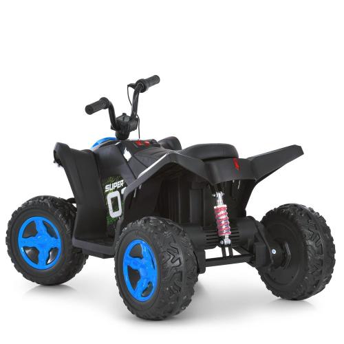 Дитячий електроквадроцикл Bambi 1 Super з ручкою для транспортування, синій