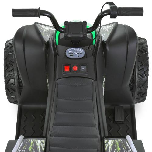 Дитячий електроквадроцикл Bambi 1 Super з ручкою для транспортування, зелений