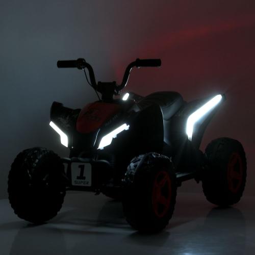 Дитячий електроквадроцикл Bambi 1 Super з ручкою для транспортування, зелений