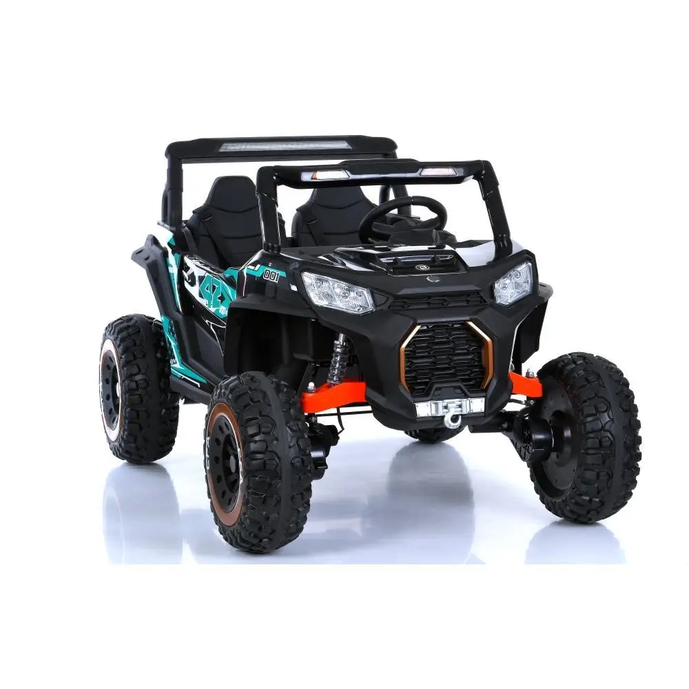 Дитячий електромобіль Bambi Buggi з підвіскою, чорно-блакитний