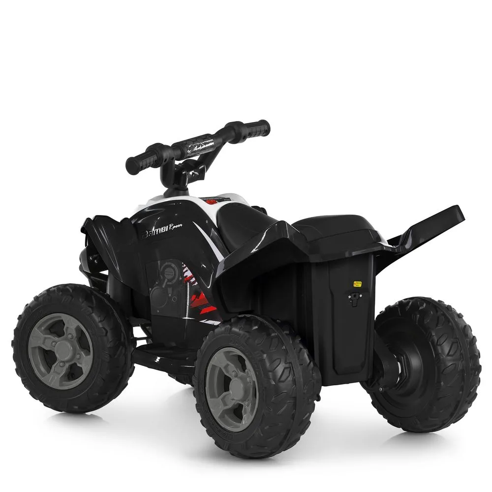 Дитячий електроквадроцикл Bambi з пультом керування, білий