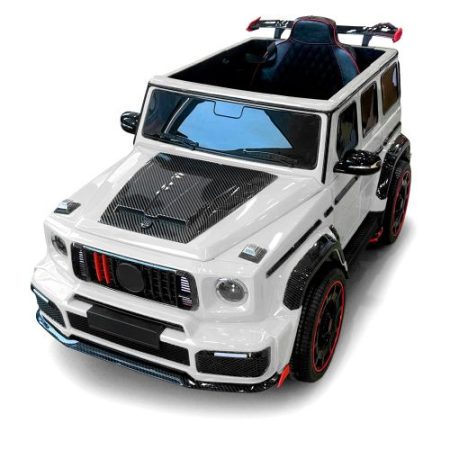 Дитячий електромобыль Bambi Mercedes G-Class зі спойлером та тюнінгом, білий